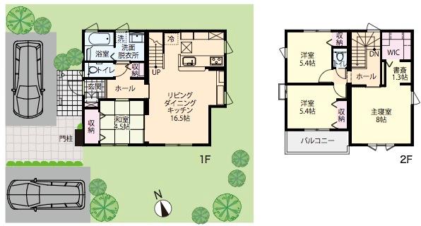 Floor plan. (A Building), Price 30,980,000 yen, 4LDK, Land area 187.14 sq m , Building area 102.18 sq m
