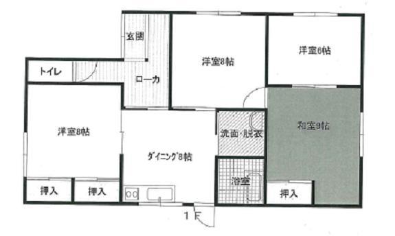 Floor plan. 4 million yen, 4DK, Land area 794.56 sq m , Building area 86.12 sq m