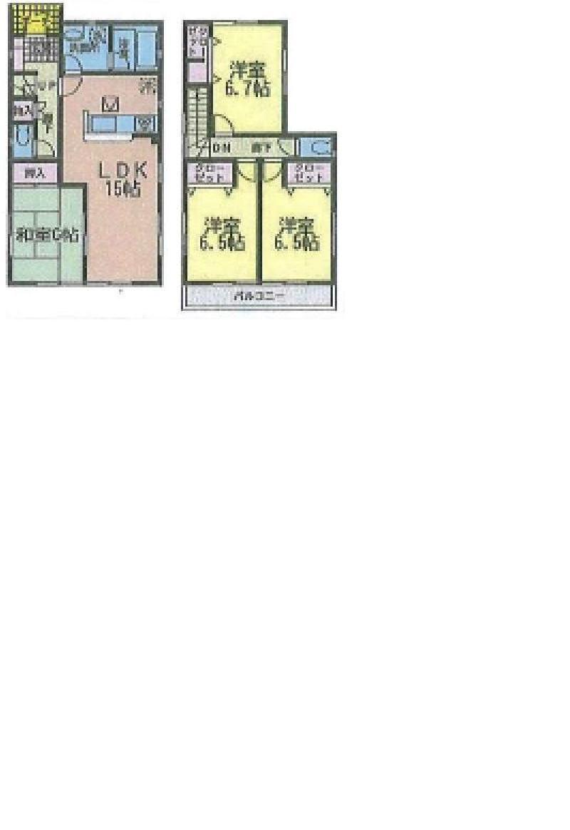 Floor plan. 22,800,000 yen, 4LDK, Land area 189.29 sq m , Building area 93.55 sq m