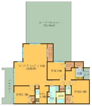 Floor plan. 3LDK, Price 29,800,000 yen, Occupied area 92.71 sq m , Balcony area 9.59 sq m