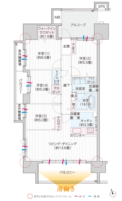 Floor: 4LDK + WIC, the occupied area: 85.16 sq m, price: 38 million yen (tentative)