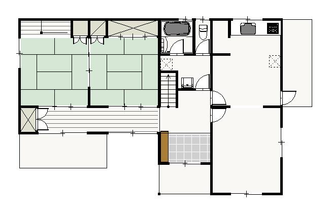 Floor plan. 13.4 million yen, 4LDK, Land area 283.26 sq m , Building area 130.42 sq m 1 Kaikanto