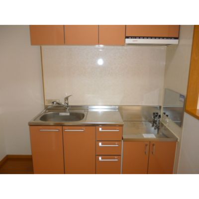 Kitchen. It is with water purifier in the large kitchen.