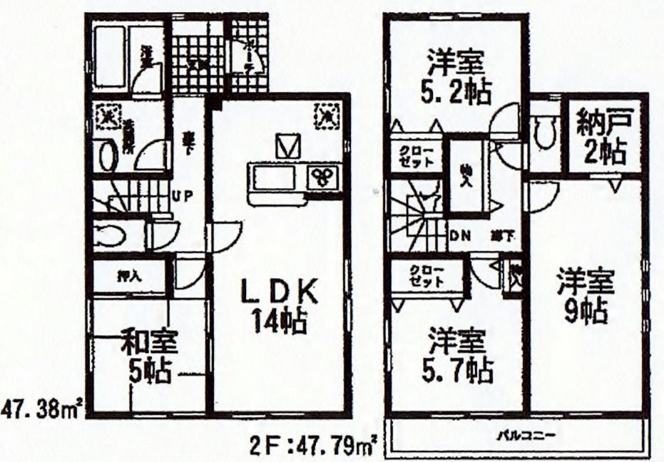 Floor plan. 22,800,000 yen, 4LDK, Land area 220.68 sq m , Building area 95.17 sq m