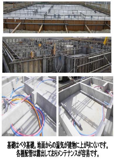 Other. For cold climates: the specification, Foundation work, we have a standard a solid foundation. Various piping has been constructed at the rising edge of the foundation (piping exposed), Maintenance management measures ・ Deterioration is measures already listing. 