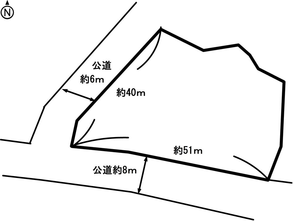 Compartment figure. Land price 4.7 million yen, Land area 1,302.47 sq m