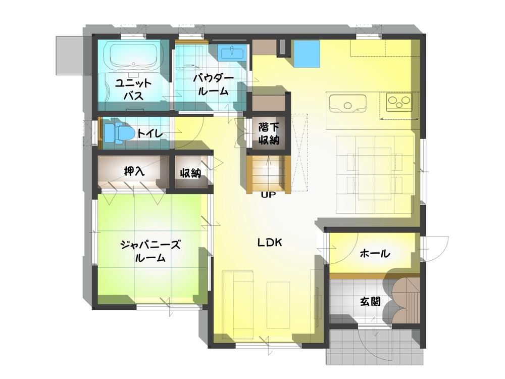 Floor plan. 24,800,000 yen, 4LDK, Land area 234.35 sq m , Building area 121.75 sq m