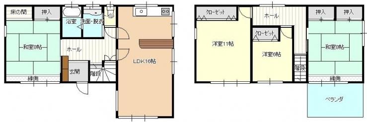 Floor plan. 14.8 million yen, 4LDK, Land area 300.1 sq m , Building area 119.93 sq m