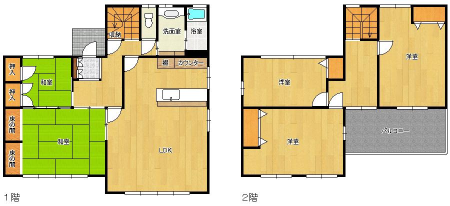 Floor plan. 12.8 million yen, 5LDK, Land area 751.03 sq m , Building area 150.57 sq m