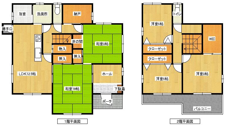 Floor plan. 42 million yen, 5LDK + S (storeroom), Land area 186.64 sq m , Building area 147.05 sq m