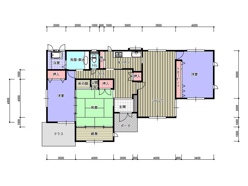 Floor plan. 17,900,000 yen, 3LDK, Land area 378 sq m , Building area 126.4 sq m