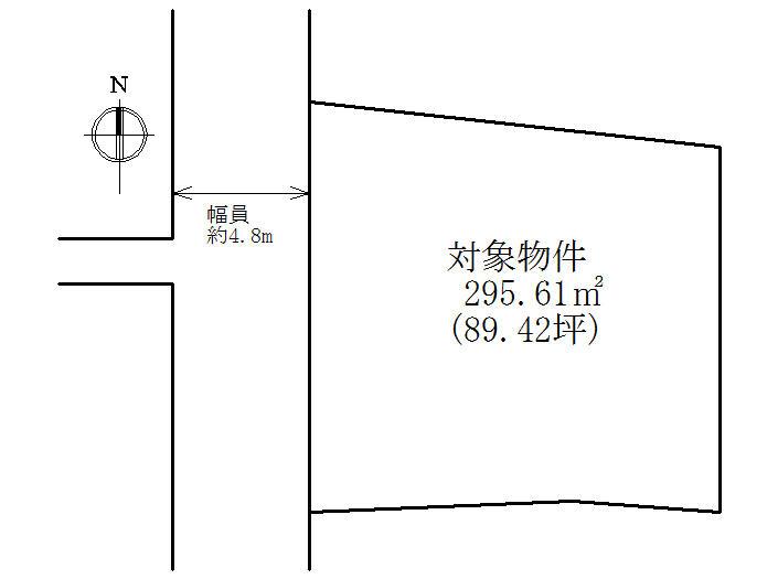 Compartment figure. Land price 6 million yen, Land area 295.61 sq m local land photo