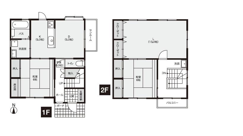 Floor plan. 14 million yen, 3LDK, Land area 274.53 sq m , Building area 100.6 sq m
