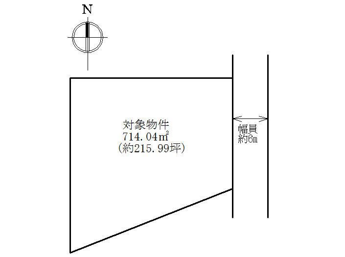 Compartment figure. Land price 22 million yen, Land area 714.04 sq m