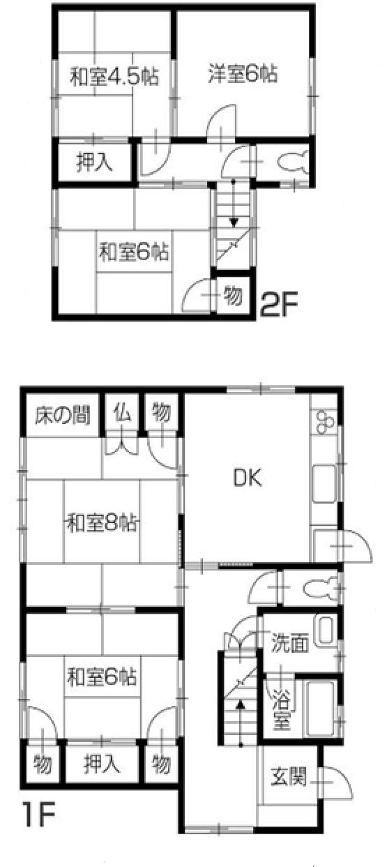 Floor plan. 9.4 million yen, 5DK, Land area 218.71 sq m , Building area 97.7 sq m
