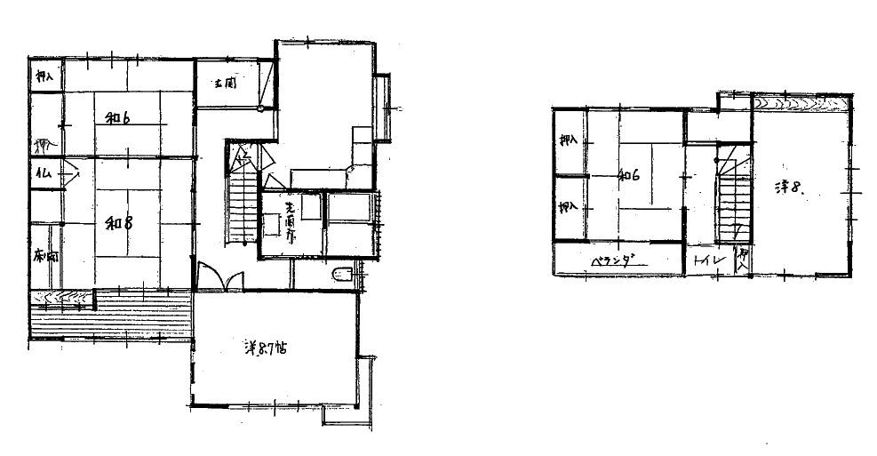 Floor plan. 6.8 million yen, 5DK, Land area 175.84 sq m , Building area 126.19 sq m