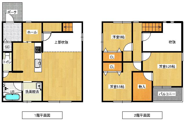 Floor plan. 18.3 million yen, 3LDK + S (storeroom), Land area 130.51 sq m , Building area 94.8 sq m