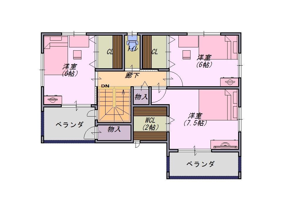 Floor plan. 19,270,000 yen, 4LDK, Land area 187.99 sq m , Building area 109.3 sq m