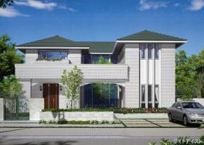 Building plan example (Perth ・ appearance). Appearance is a tracing image.