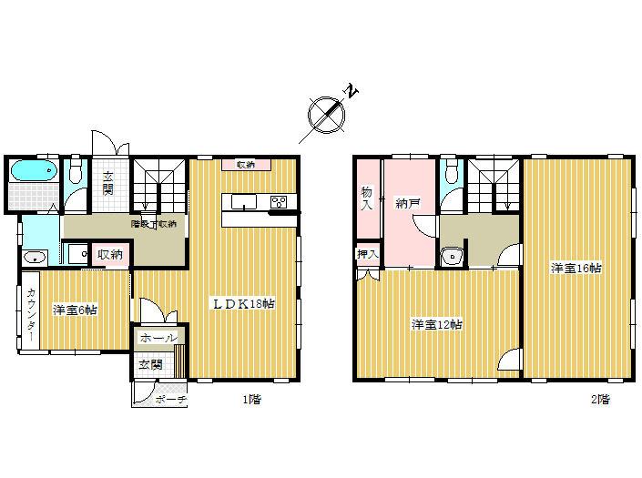 Floor plan. 19,800,000 yen, 3LDK, Land area 226.8 sq m , Building area 140.79 sq m