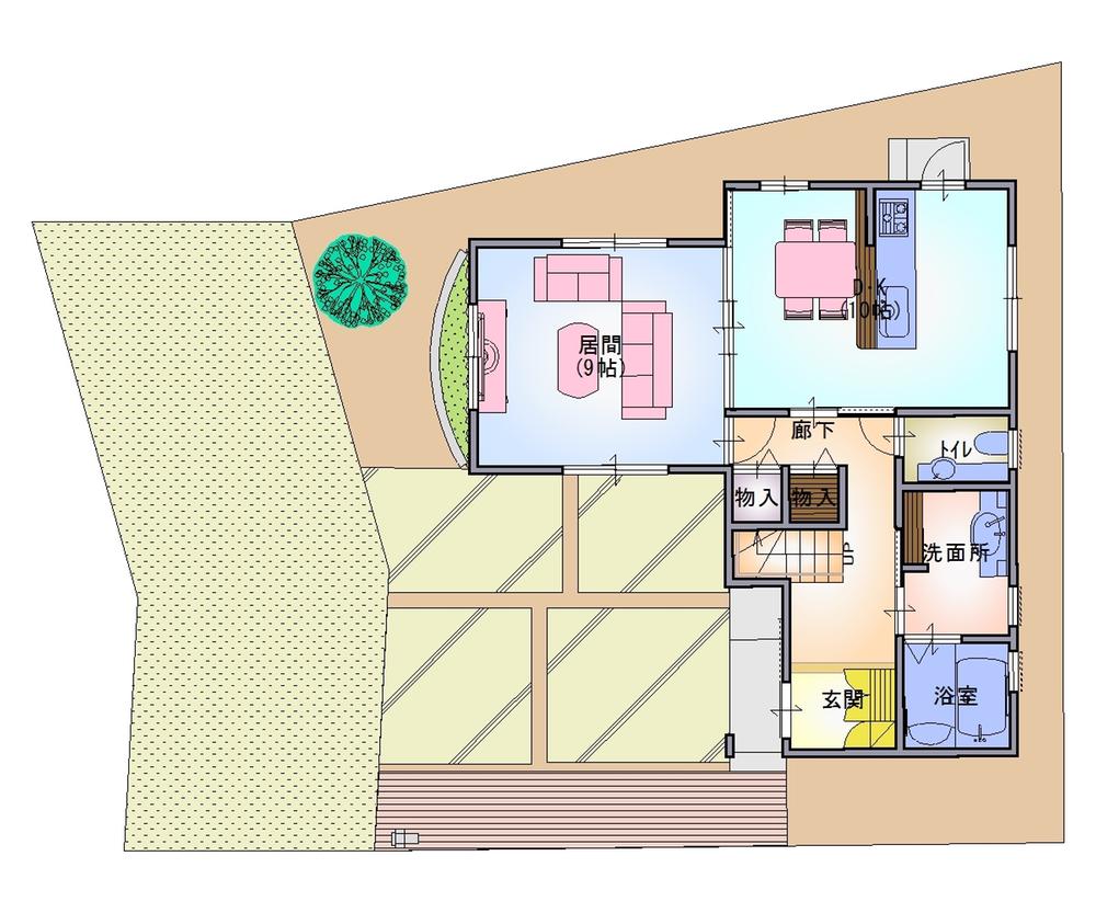 Compartment figure. 20.5 million yen, 3LDK, Land area 127.93 sq m , Building area 106.4 sq m