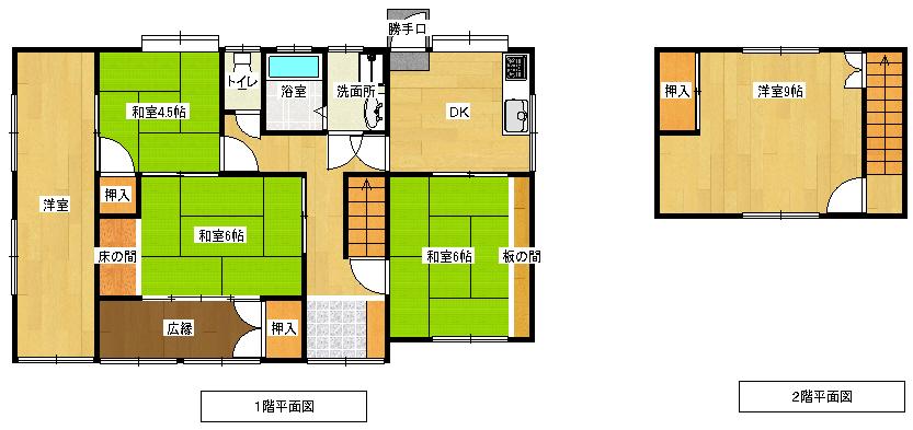 Floor plan. 7.4 million yen, 5DK, Land area 226.71 sq m , Building area 92.03 sq m