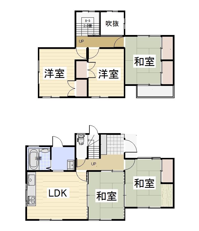 Floor plan. 13.8 million yen, 5LDK, Land area 159.31 sq m , Building area 99.36 sq m