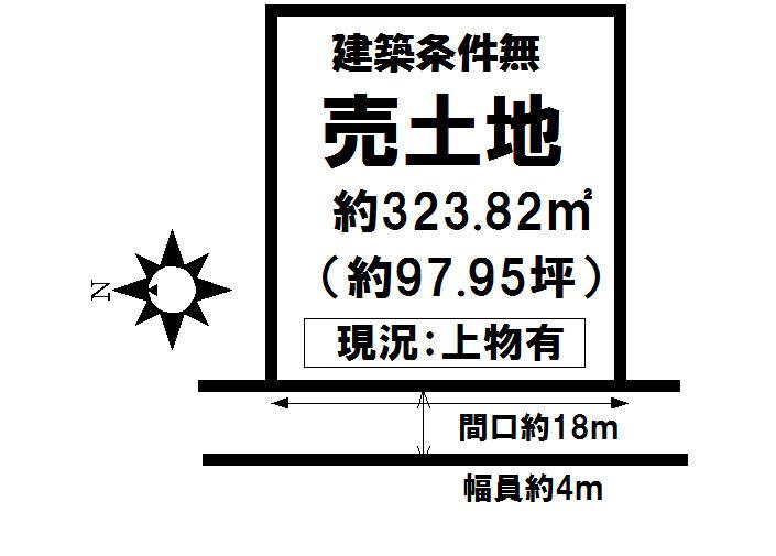 Compartment figure. Land price 10 million yen, Land area 323.82 sq m