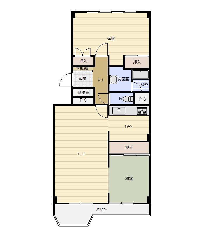 Floor plan. 2LDK, Price 8 million yen, Occupied area 78.19 sq m , Balcony area 9.28 sq m