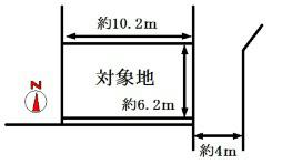 Compartment figure. Land price 5.8 million yen, Land area 69.02 sq m public view (about 20.87 square meters)