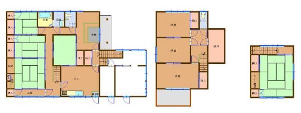 Floor plan. 16.8 million yen, 8DK+S, Land area 309.48 sq m , Building area 229.83 sq m large family's, welcome!