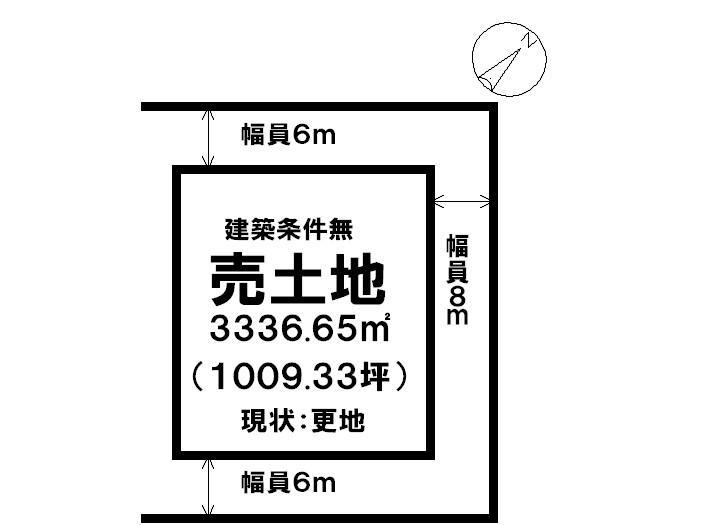 Compartment figure. Land price 100 million yen, Land area 3336.65 sq m