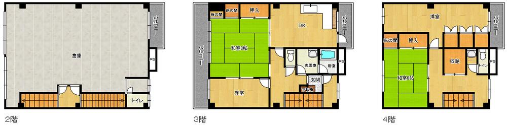 Floor plan. 23 million yen, 4DK, Land area 84.28 sq m , Building area 231.86 sq m