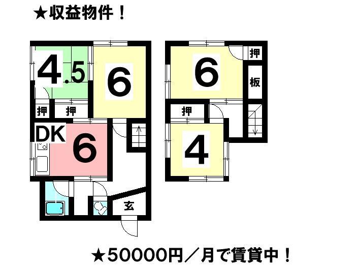 Floor plan. 6.8 million yen, 4K, Land area 99.61 sq m , Building area 74.9 sq m