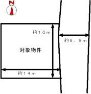 Compartment figure. Land price 7.5 million yen, Land area 204.08 sq m