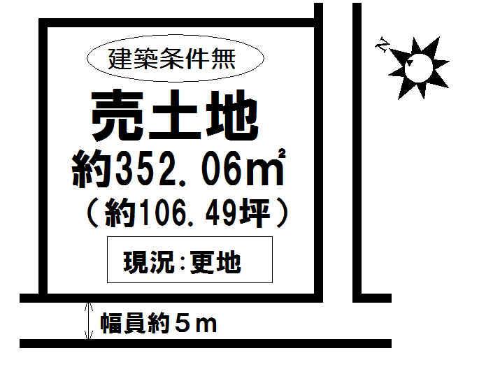 Compartment figure. Land price 3 million yen, Land area 352.06 sq m