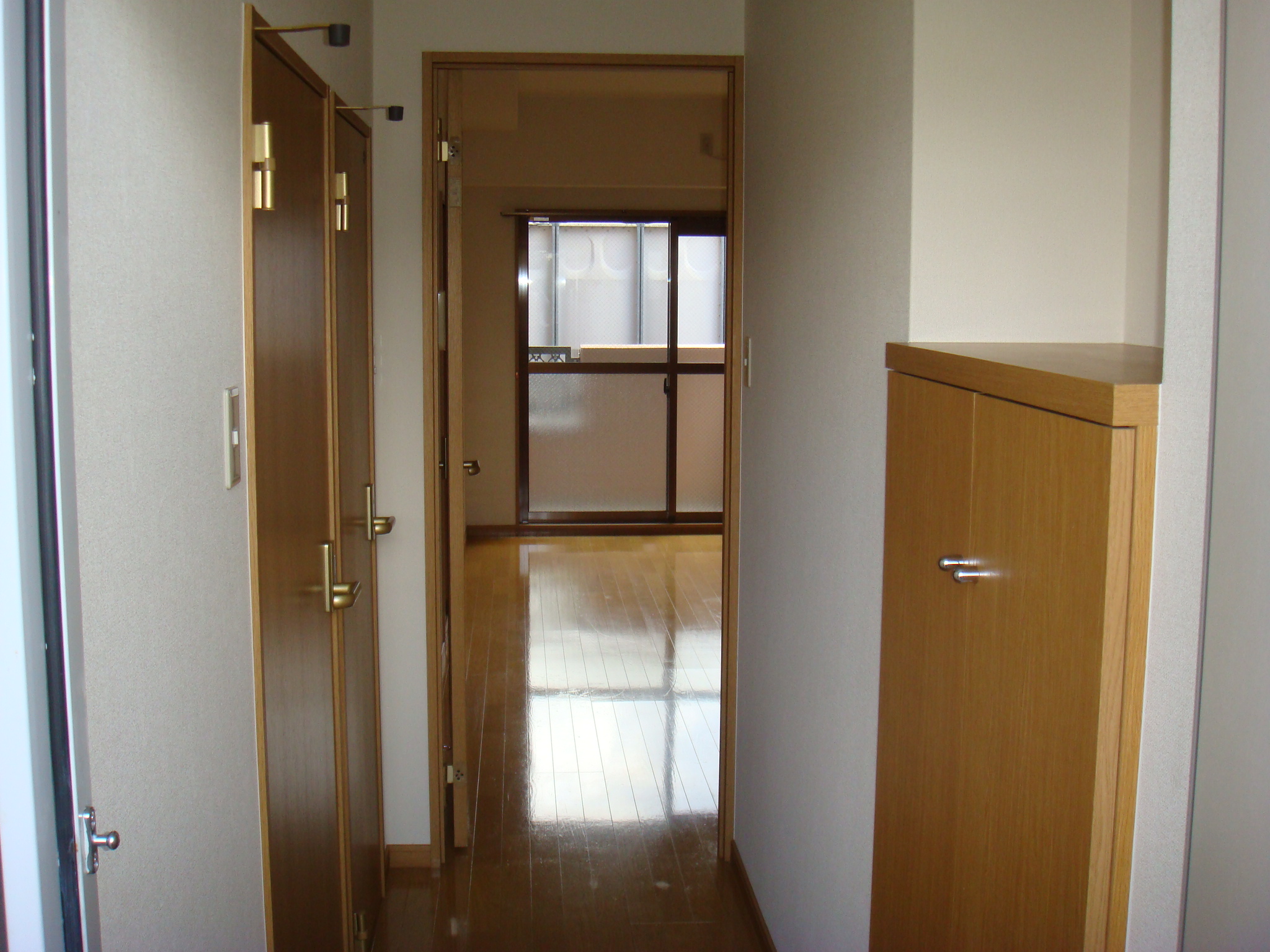 Entrance. With cupboard