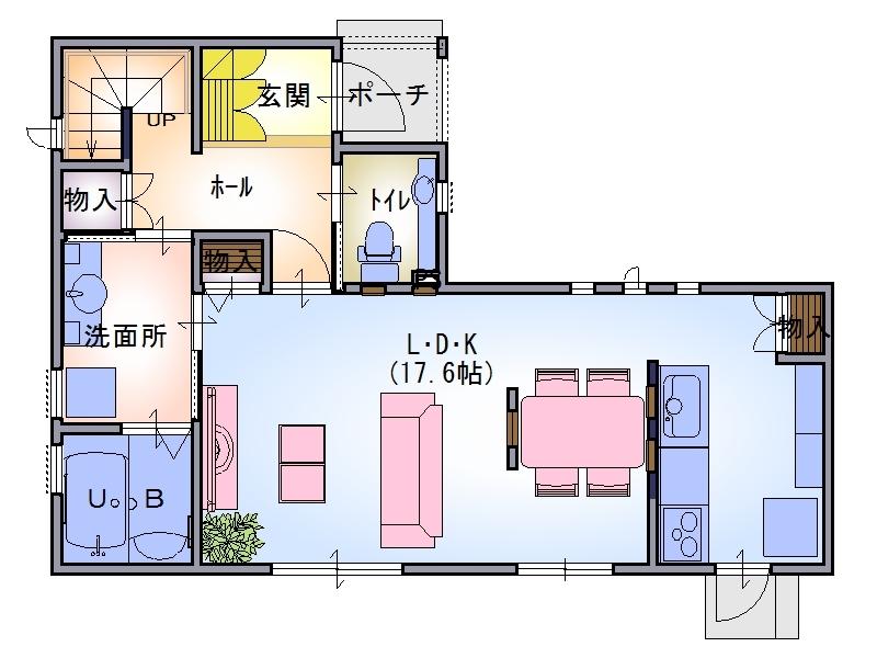 Floor plan. 17,260,000 yen, 3LDK, Land area 122.4 sq m , Building area 98.75 sq m