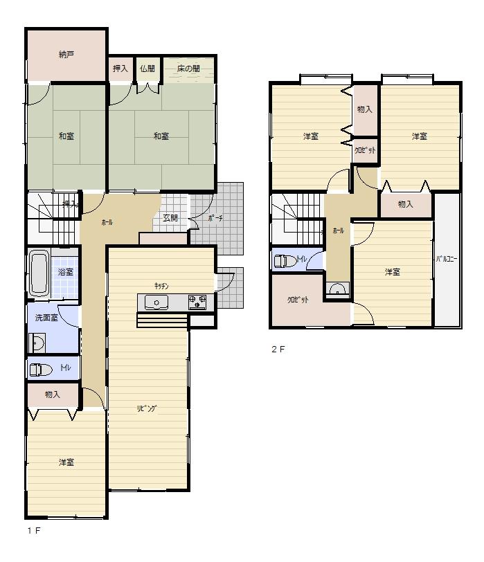 Floor plan. 15.9 million yen, 6LDK, Land area 390 sq m , Building area 151.61 sq m