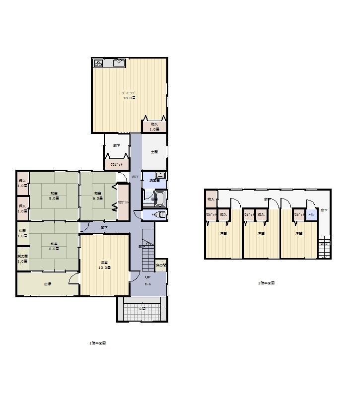 Floor plan. 18.3 million yen, 7LDK, Land area 412 sq m , Building area 210.16 sq m