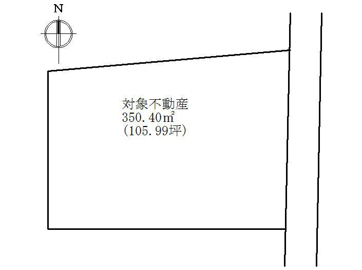 Compartment figure. Land price 14.5 million yen, Land area 350.4 sq m
