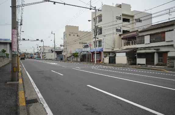 Local photos, including front road. Facing the Seto Ohashi Bridge Street. 