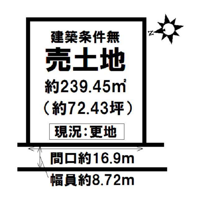 Compartment figure. Land price 5,794,000 yen, Land area 239.45 sq m