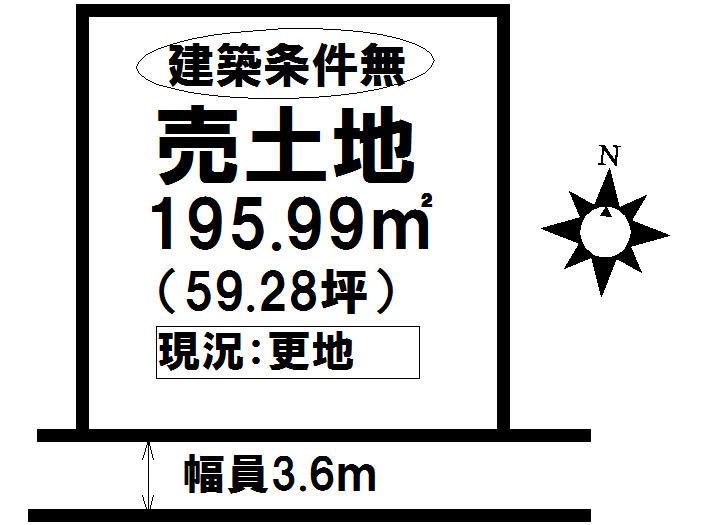 Compartment figure. Land price 11,850,000 yen, Land area 195.99 sq m