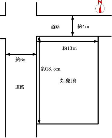 Compartment figure. Land price 15.5 million yen, Land area 237 sq m