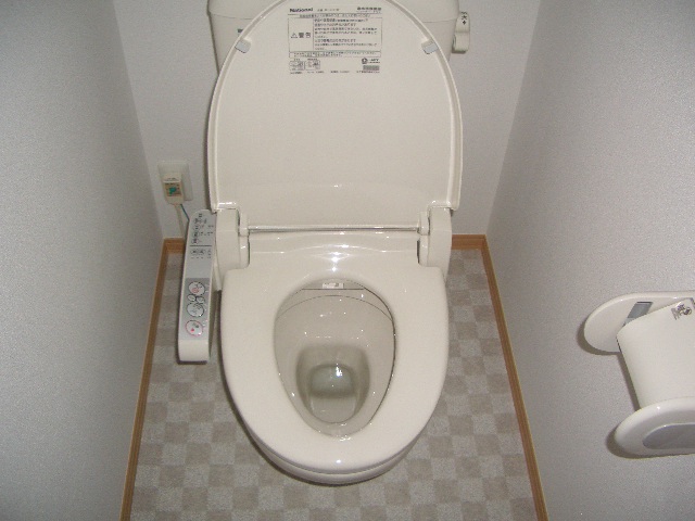 Toilet. Warm water washing toilet seat!