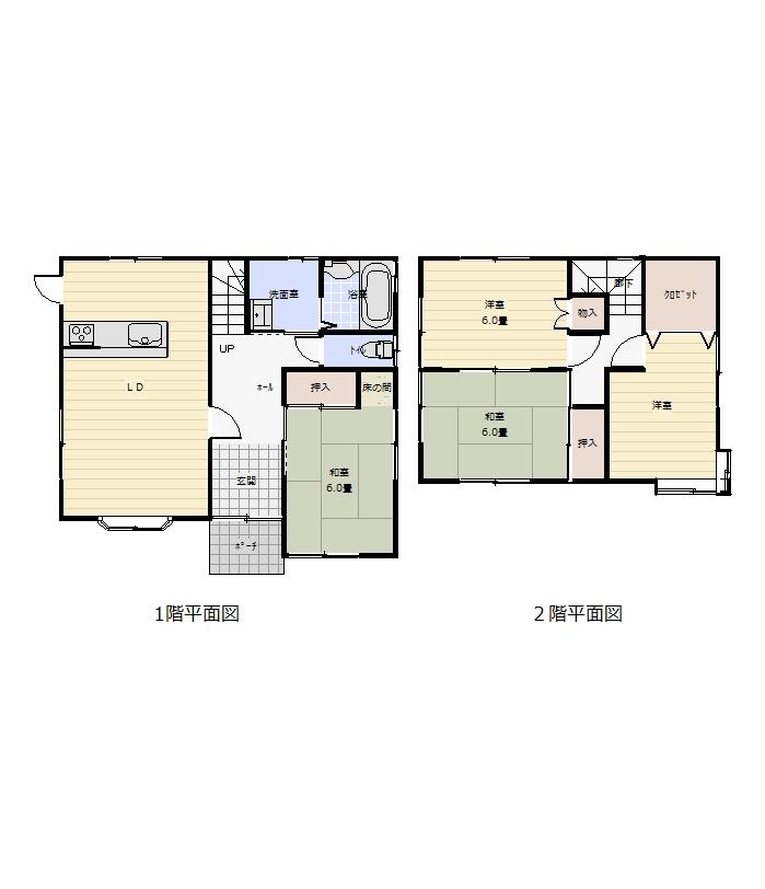 Floor plan. 12.8 million yen, 4LDK, Land area 158.92 sq m , Building area 102.88 sq m