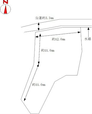Compartment figure. Land price 3.48 million yen, Per land area 347 sq m sun is good about 105 square meters of land. 