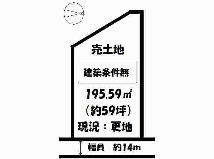 Compartment figure. Land price 27 million yen, Land area 195.59 sq m