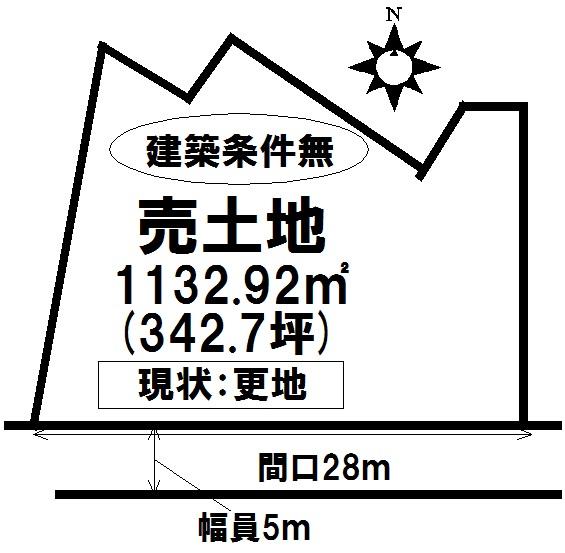Compartment figure. Land price 25 million yen, Land area 1132.92 sq m